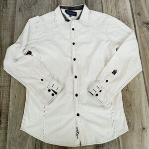 ROAR Signature White Button down Shirt Men's medium